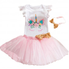 1 Year Baby Girl Dress Princess: Pink